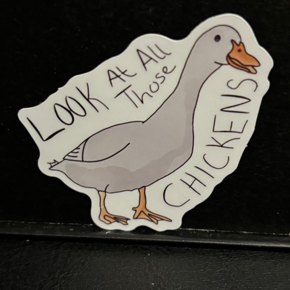 SEAGULL " LOOK AT THOSE CHICKENS" STICKER - Picture 1 of 1